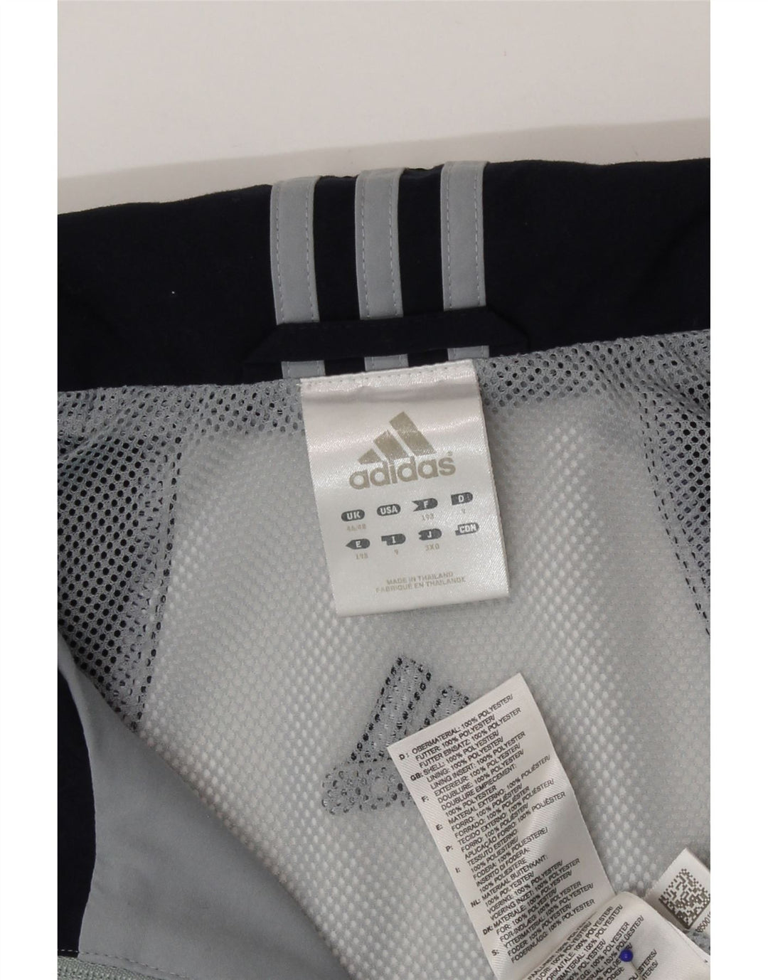 Jachetă de trening pentru bărbați Adidas UK 46/48 XL Gri poliester color bloc
