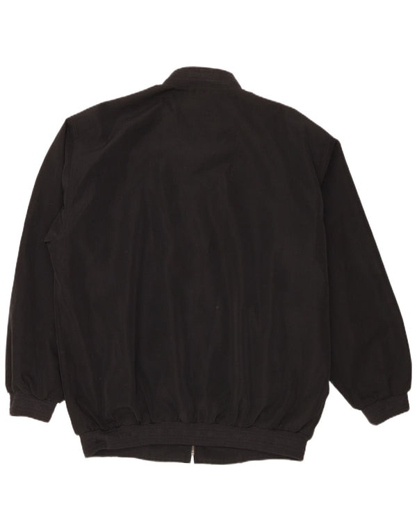 Bomber vintage pentru bărbați UK 44 2XL poliester negru