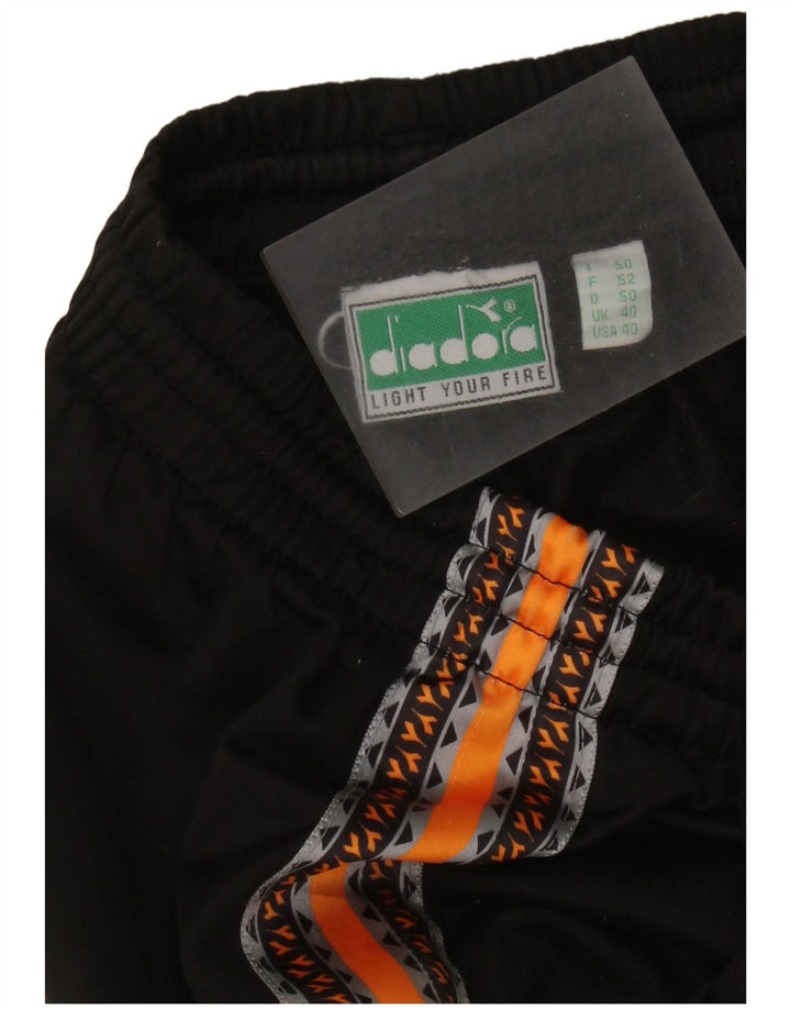 DIADORA Pantaloni de trening pentru bărbați UK 40 Medium Black Colorblock
