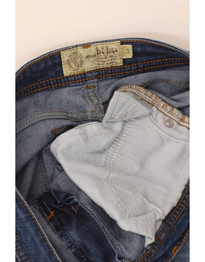 Fat Face, blugi tăiați pentru femei UK 12 Medium W32 L23 Blue