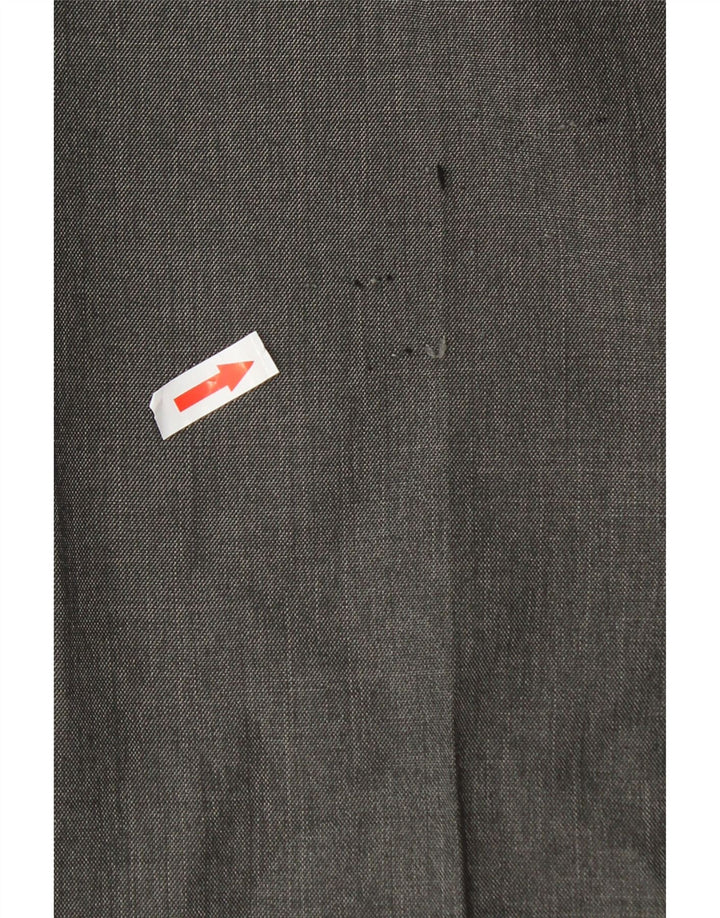 Pantaloni pentru costum bărbați Marks & Spencer, croială regulară, W38 L29, gri, poliester