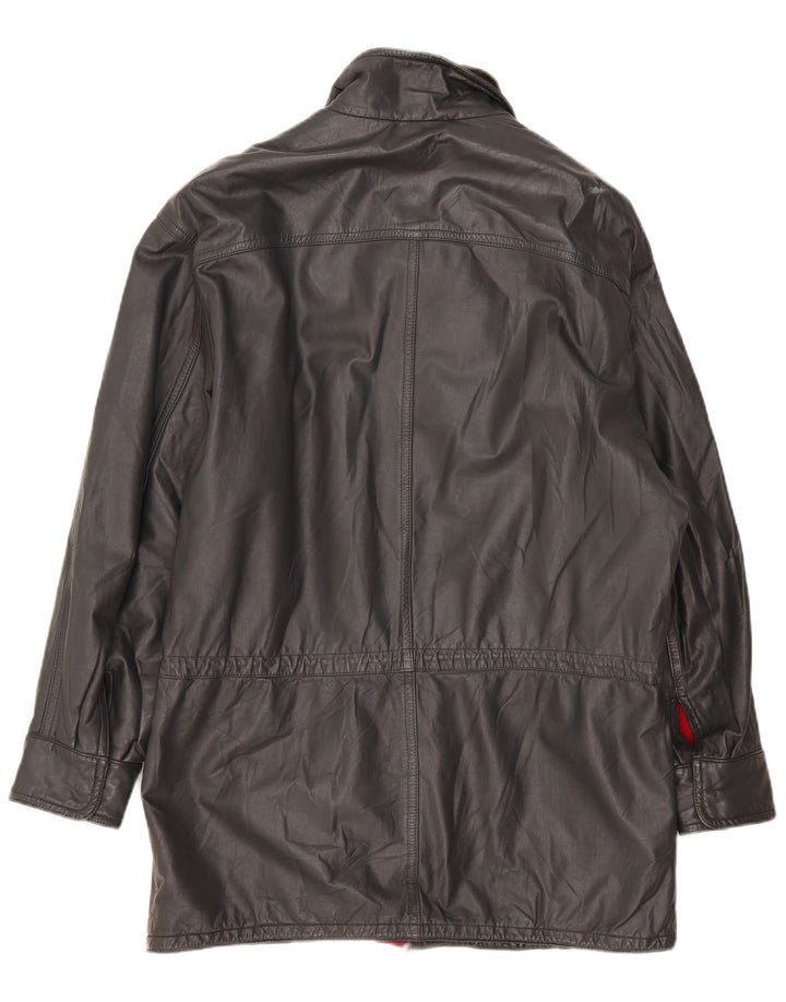 Geacă de piele vintage pentru bărbați IT 52 XL gri