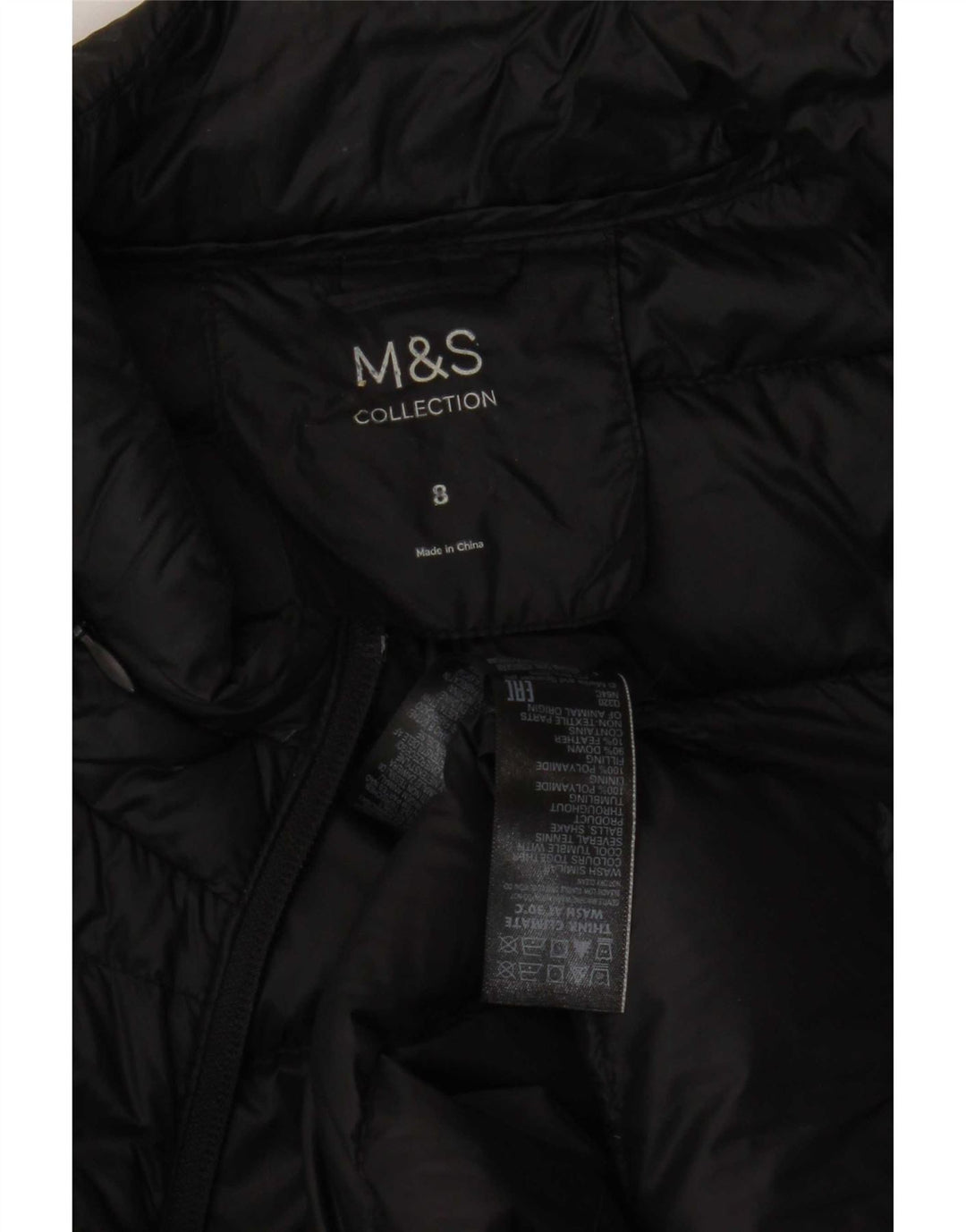 Gilet căptușit pentru femei Marks & Spencer UK 8 Small Poliamidă neagră