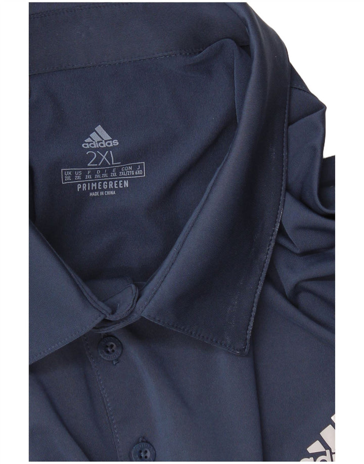Tricou polo Adidas Primegreen pentru bărbați 2XL bleumarin