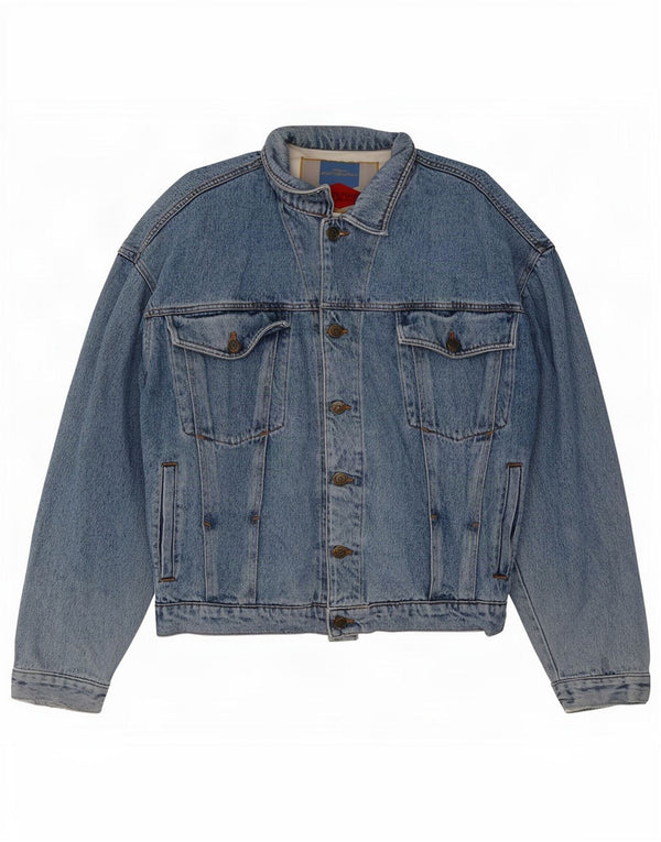 POP 84 Jachetă de blugi pentru bărbați UK 40 Large Blue
