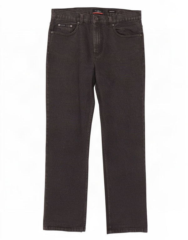 Jeans drepte pentru bărbați Pierre Cardin, cu ajustare normală, L34 L31, bumbac gri