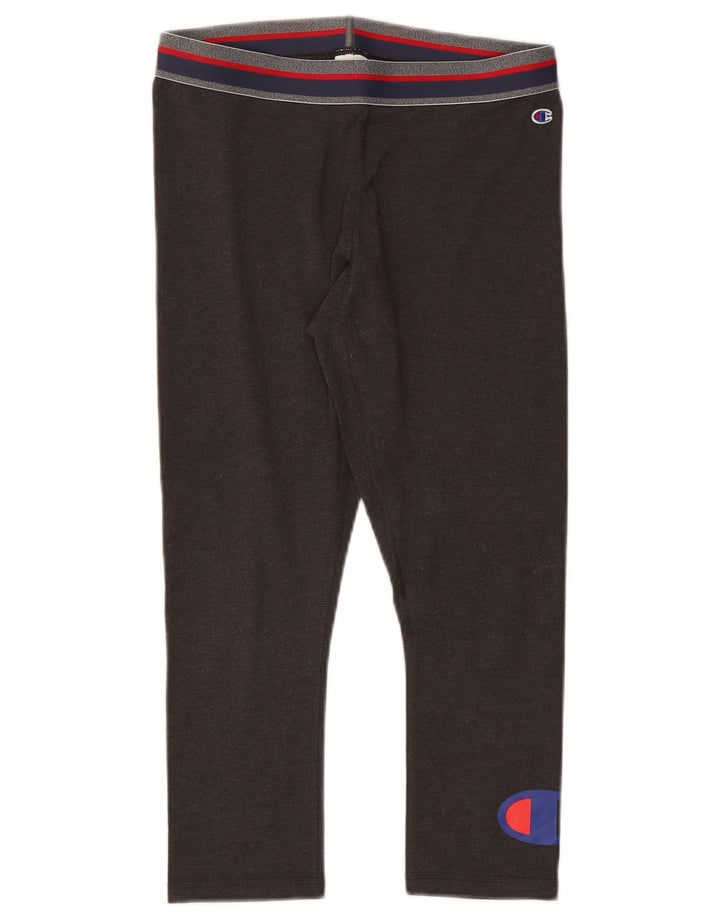 Legging Capri cu grafic pentru femei Champion UK 12, bumbac maro mediu