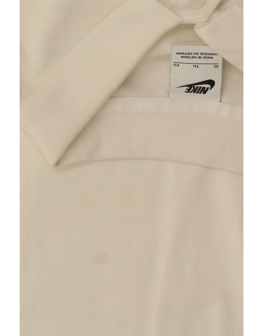 Tricou polo pentru bărbați Nike XL, bumbac alb