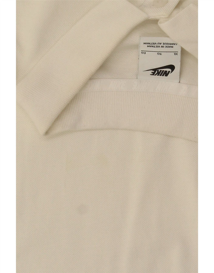 Tricou polo pentru bărbați Nike XL, bumbac alb
