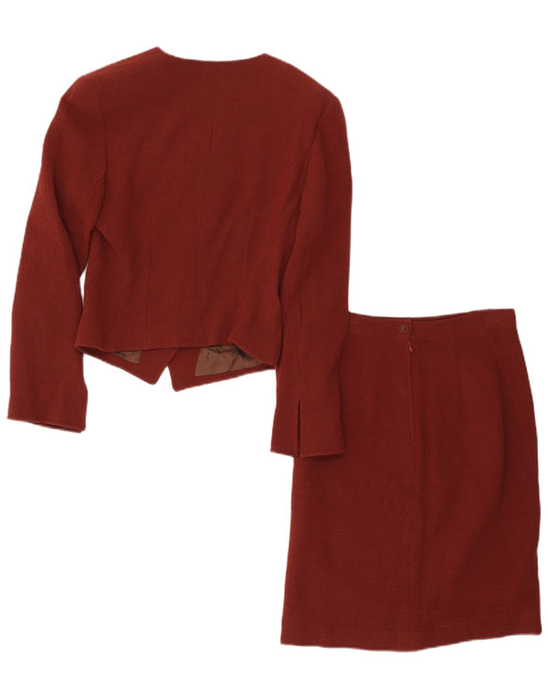 Set fuste Ungaro pentru femei, 5 nasturi, 2 piese IT 40 Small W28 Lână maro