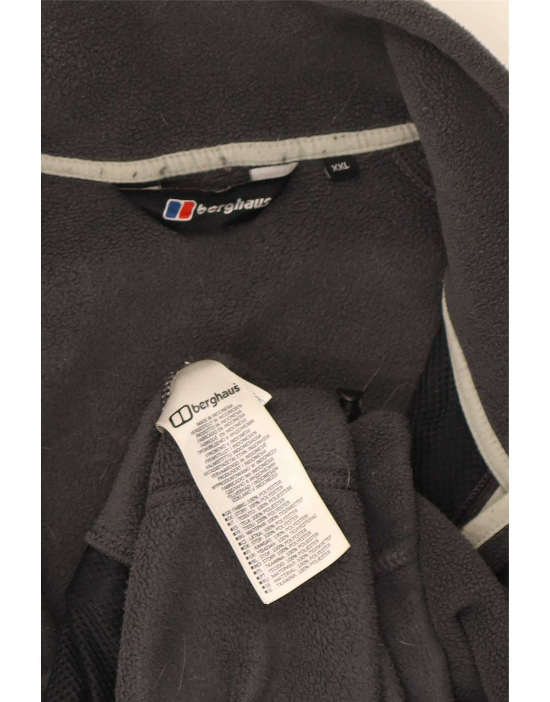 Jachetă fleece pentru bărbați Berghaus UK 44 2XL poliester gri