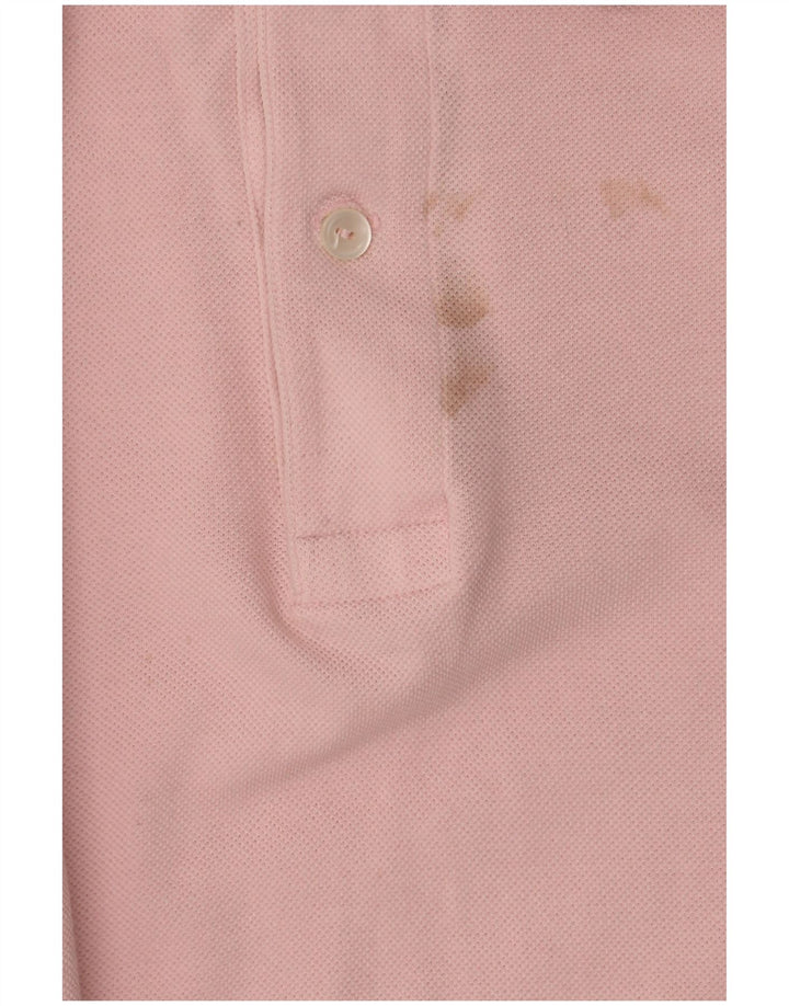 Tricou polo Lacoste pentru bărbați, mărimea 4, bumbac roz mediu