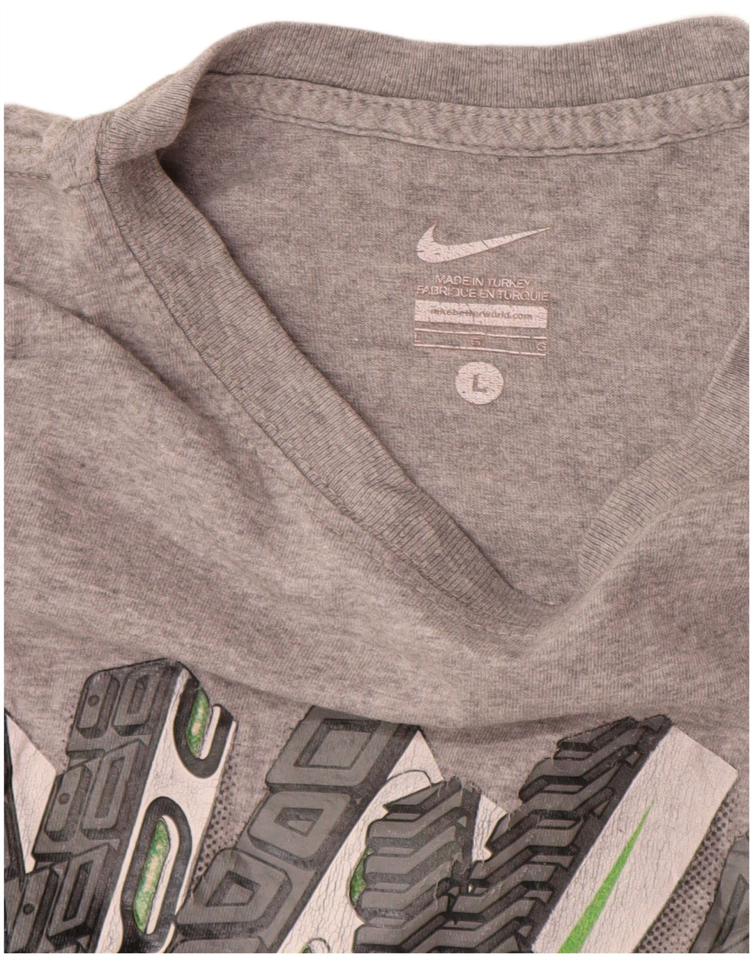 Tricou grafic Nike pentru bărbați Top mare, gri, pete