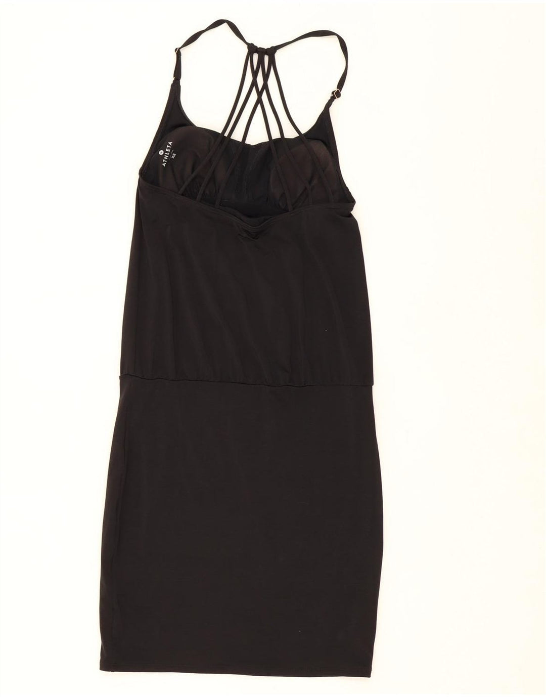ATHLETA Womens Halter Dress UK 4 XS Black Nylon Vintage Athleta and Second-Hand Athleta from Messina Hembry 
