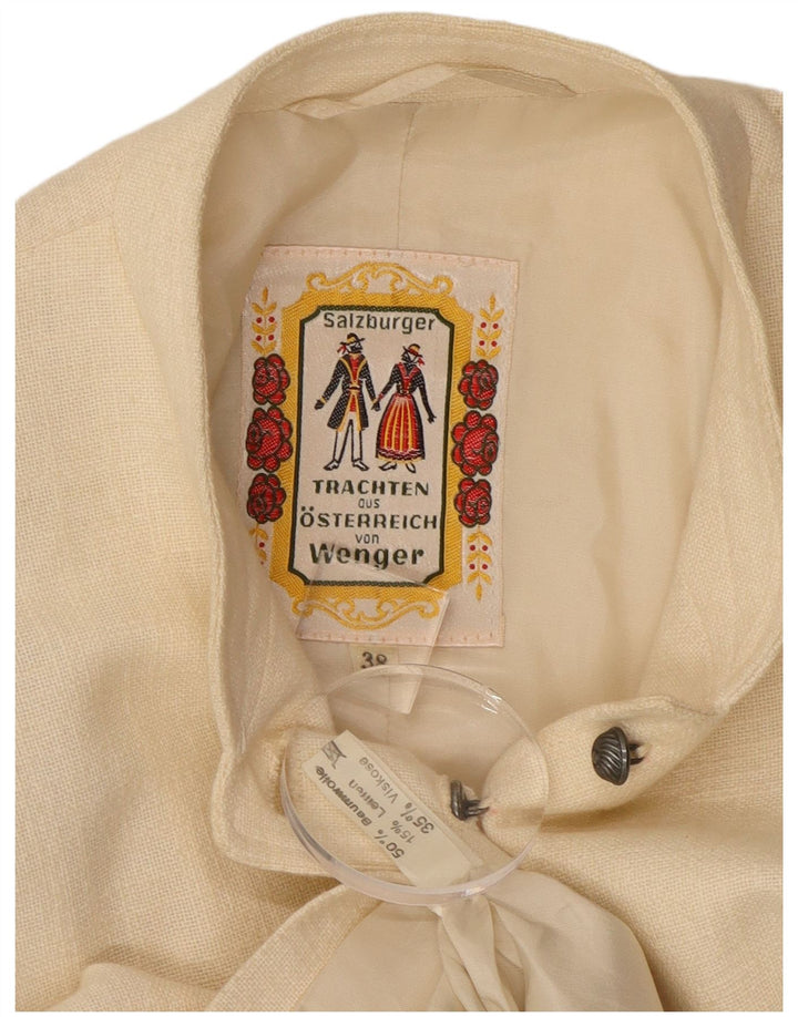 Jachetă pentru femei Salzburger Crop 9 Button Blazer EU 38 Medium Off White Bumbac
