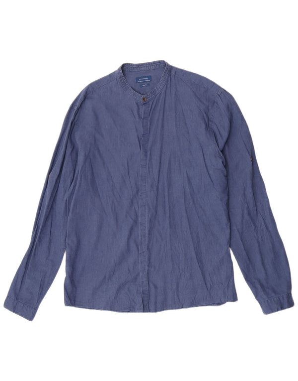 Cămașă pentru bărbați Zara Slim Fit XL Bleumarin