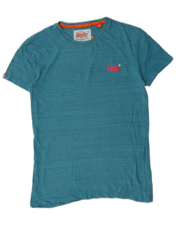 Tricou Superdry pentru bărbați Top mic, albastru, bumbac cu dungi