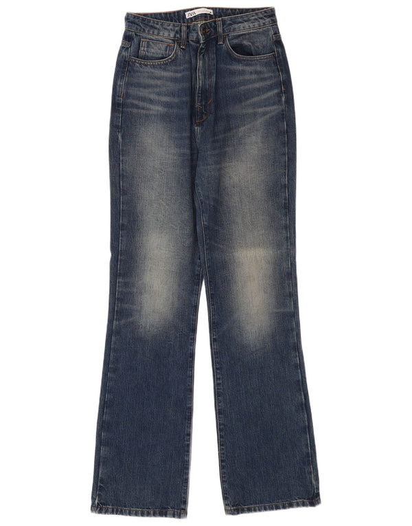 Blugi Zara Femei Bootcut EU 40 Medium W30 L35 Albastru