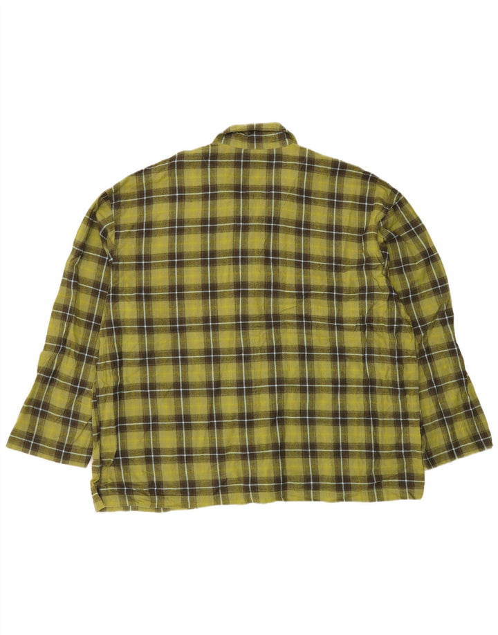 Cămașă de flanel pentru bărbați EDDIE BAUER 2XL, bumbac verde check
