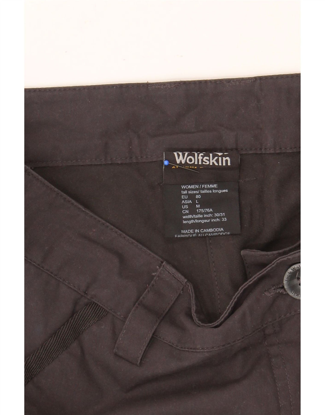 JACK WOLFSKIN Womens Bootcut Hiking Trousers W30 L33 Black Polyester Vintage Jack Wolfskin and Second-Hand Jack Wolfskin from Messina Hembry 