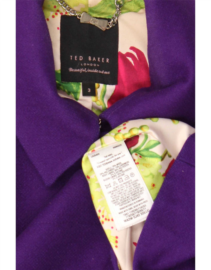 Jachetă Ted Baker pentru femei, mărimea 3, lână violet mediu