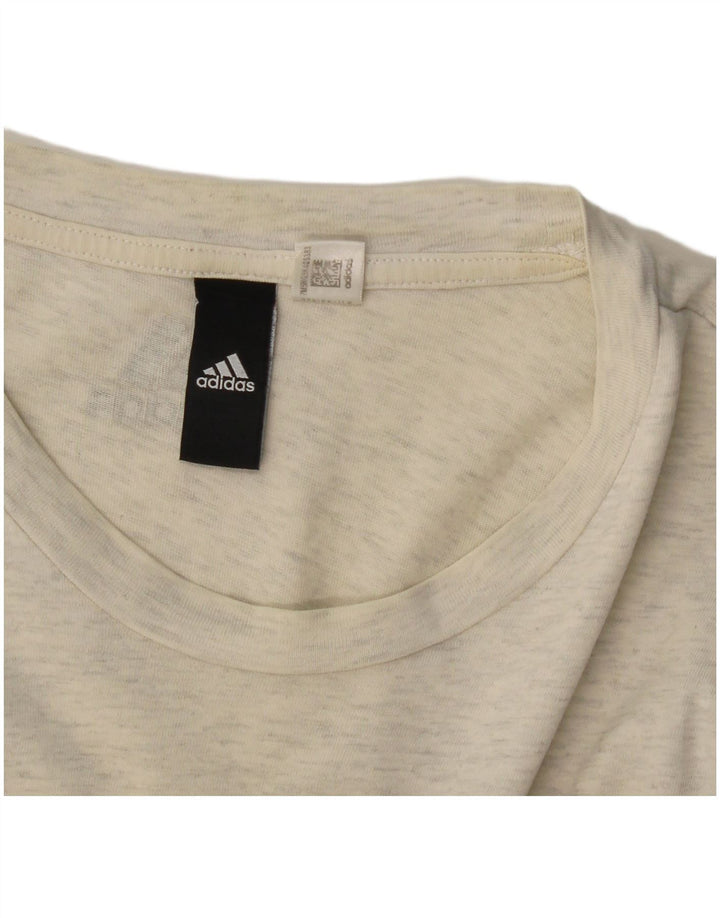 Tricou grafic Adidas pentru femei Top UK 12 Medium Gri
