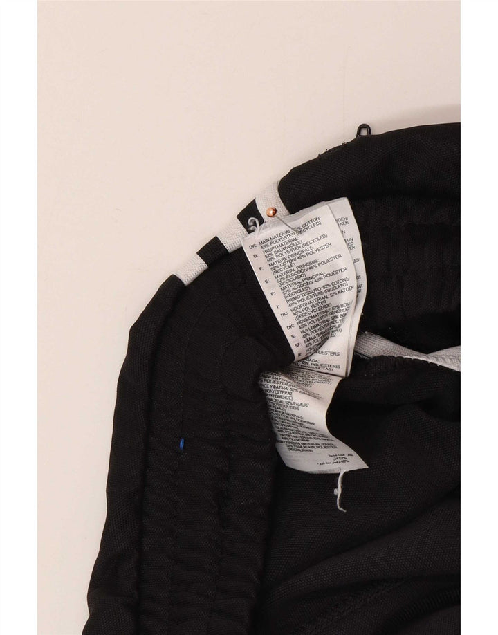Pantaloni de trening Adidas pentru bărbați, bumbac mediu negru