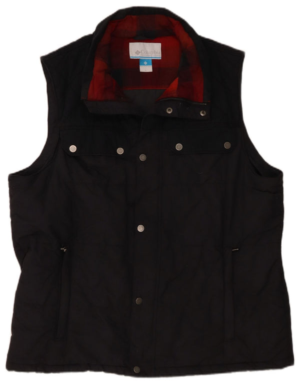 Gilet căptușit pentru bărbați Columbia UK 40, mare, albastru, bumbac