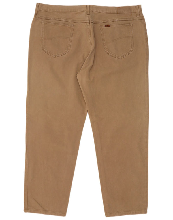 Pantaloni casual drepti pentru bărbați Rifle W44 L31 bumbac bej
