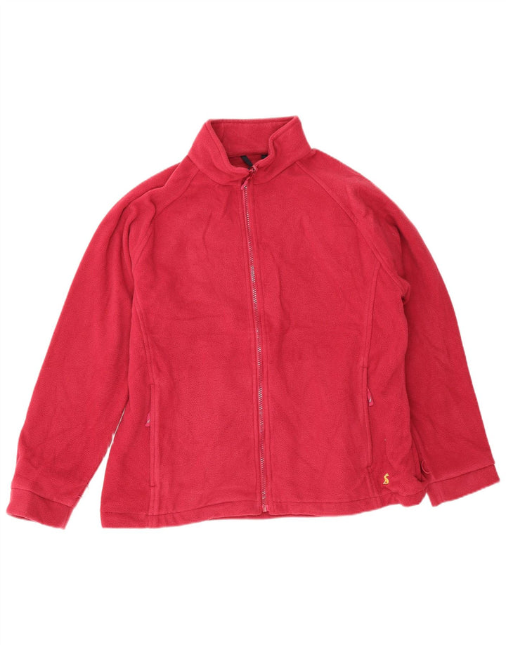 Jachetă fleece supradimensionată pentru femei Joules UK 16, mare, roz, poliester