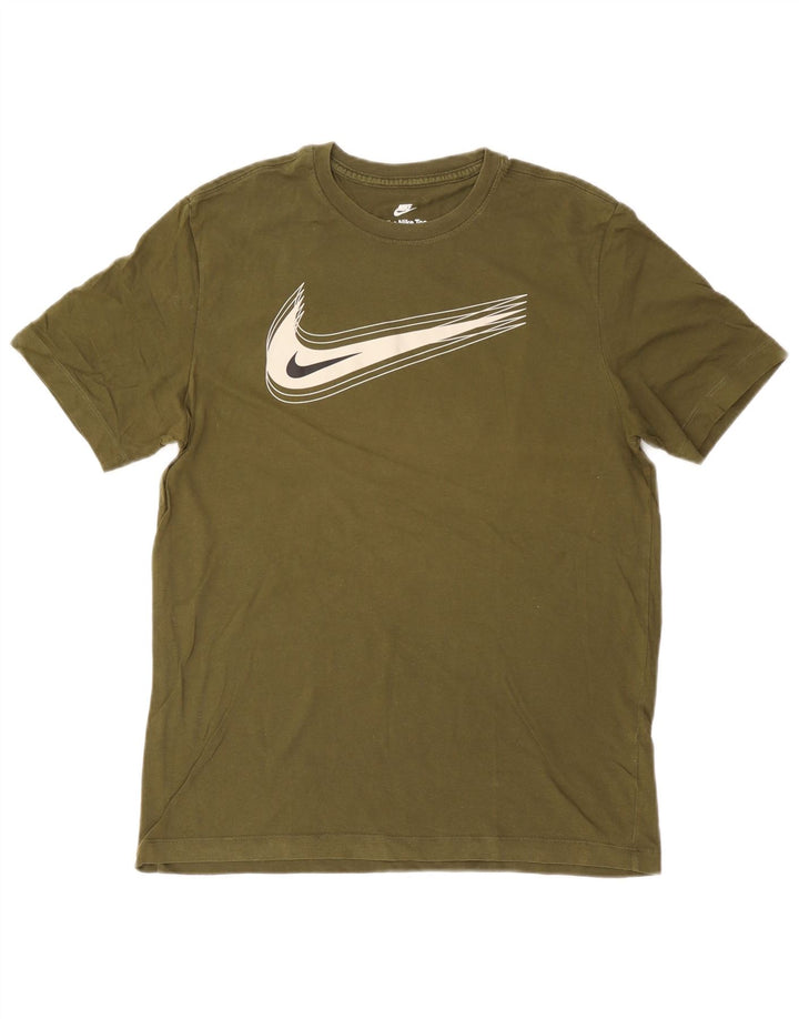 Tricou grafic Nike pentru bărbați Top Mediu Kaki Bumbac
