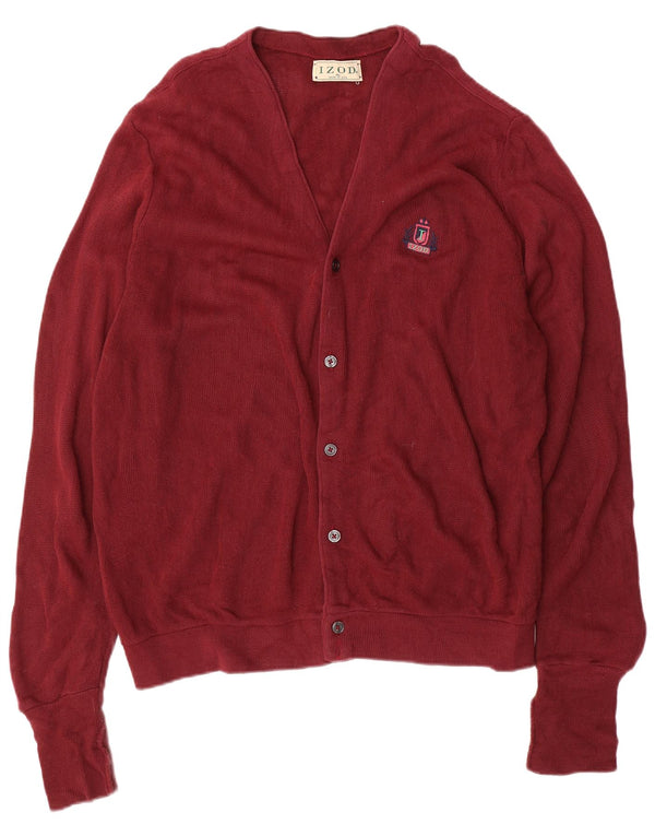 Pulover cardigan pentru bărbați Izod XL Bordeaux Acrilic