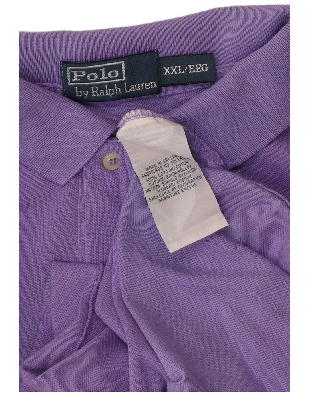 POLO RALPH LAUREN Tricou polo pentru bărbați 2XL bumbac violet
