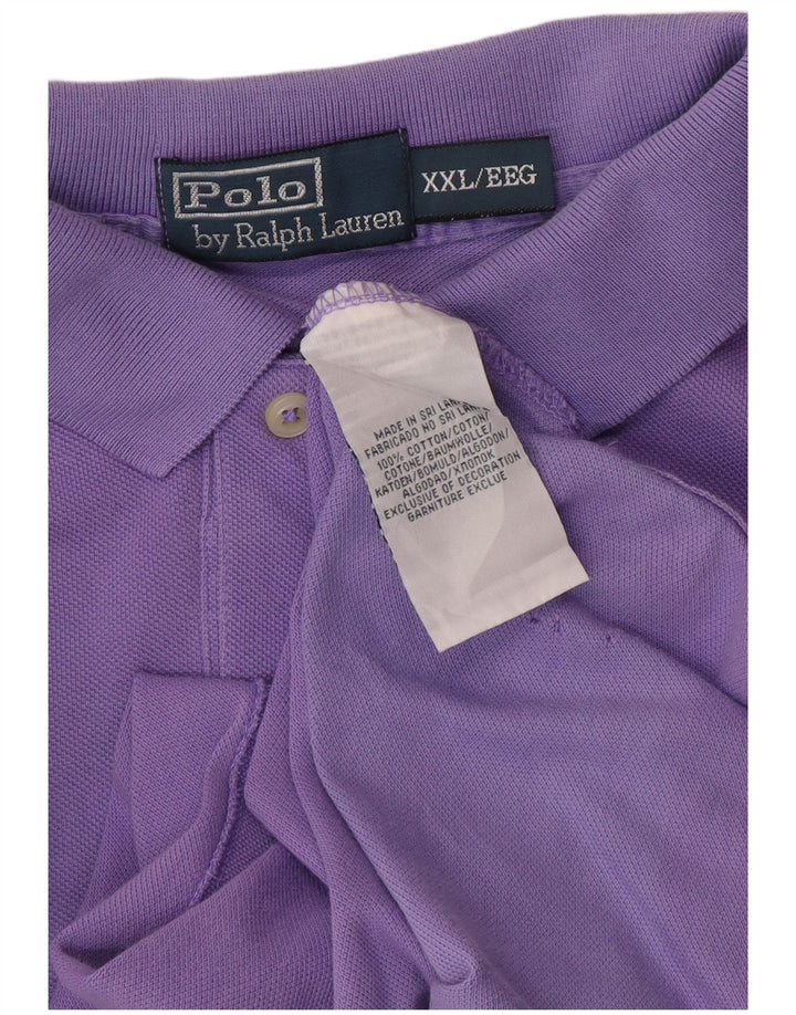 POLO RALPH LAUREN Tricou polo pentru bărbați 2XL bumbac violet