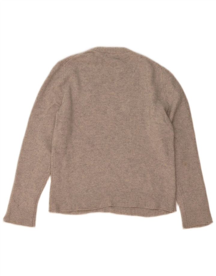 Pulover Massimo Dutti pentru damă, cu gâtul rotund, 14 UK 14 Medium Gri Pete