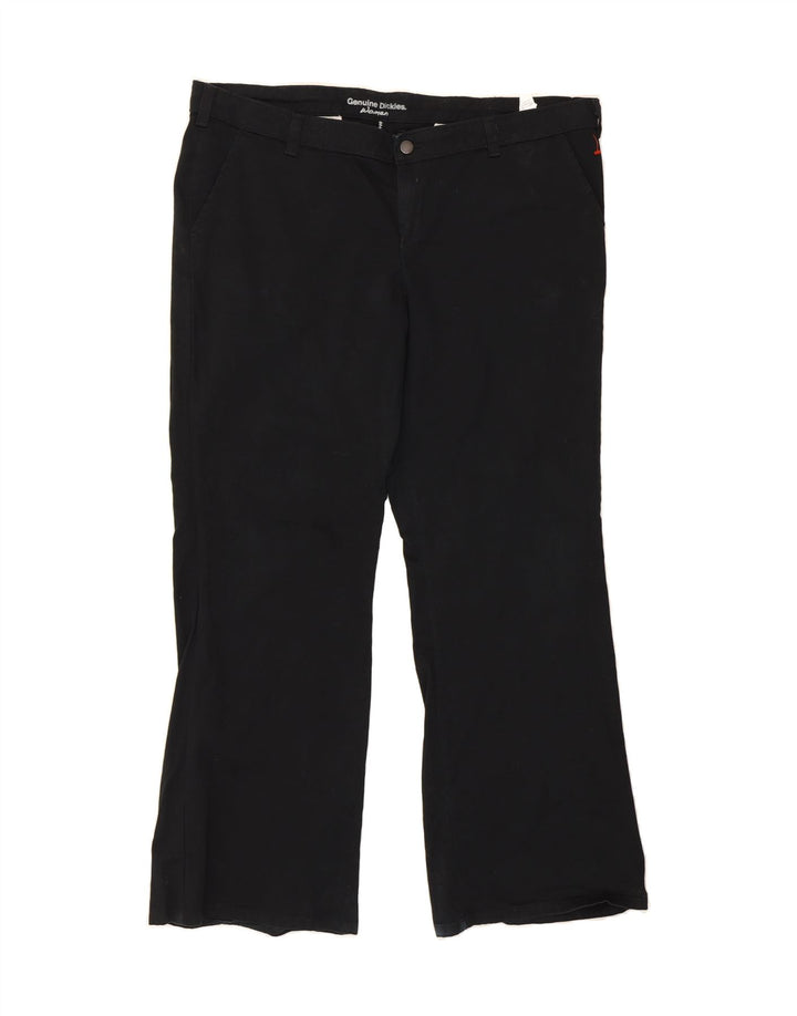 DICKIES Womens Bootcut Chino Trousers W40 L30 Black Cotton Vintage Dickies and Second-Hand Dickies from Messina Hembry 