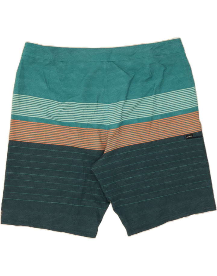 O'NEILL Mens Swimming Shorts 2XL  Multicoloured Striped Polyester Vintage O'Neill and Second-Hand O'Neill from Messina Hembry 