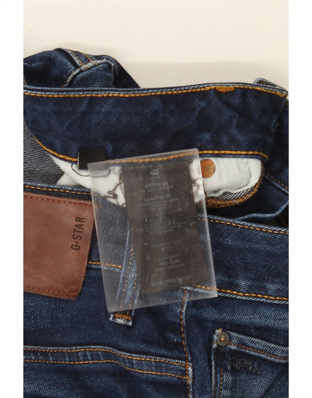 Blugi subțiri pentru bărbați G-STAR L32 L32 Bumbac bleumarin