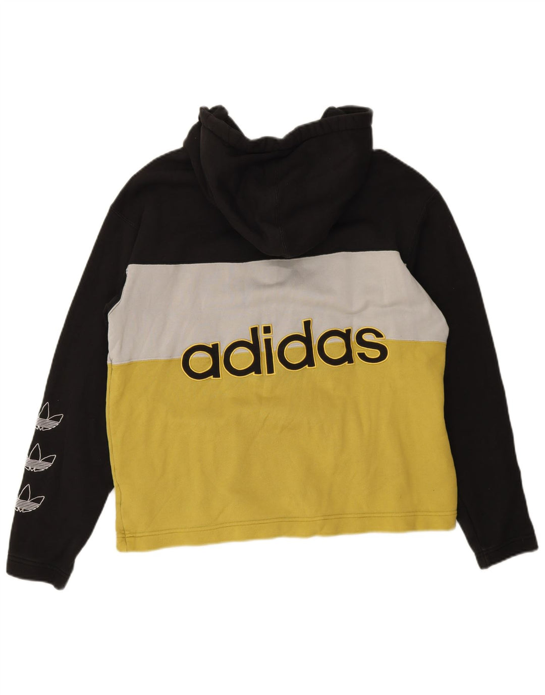 Pulover cu capotă cu fermoar și grafic Adidas pentru bărbați, mediu multicolor