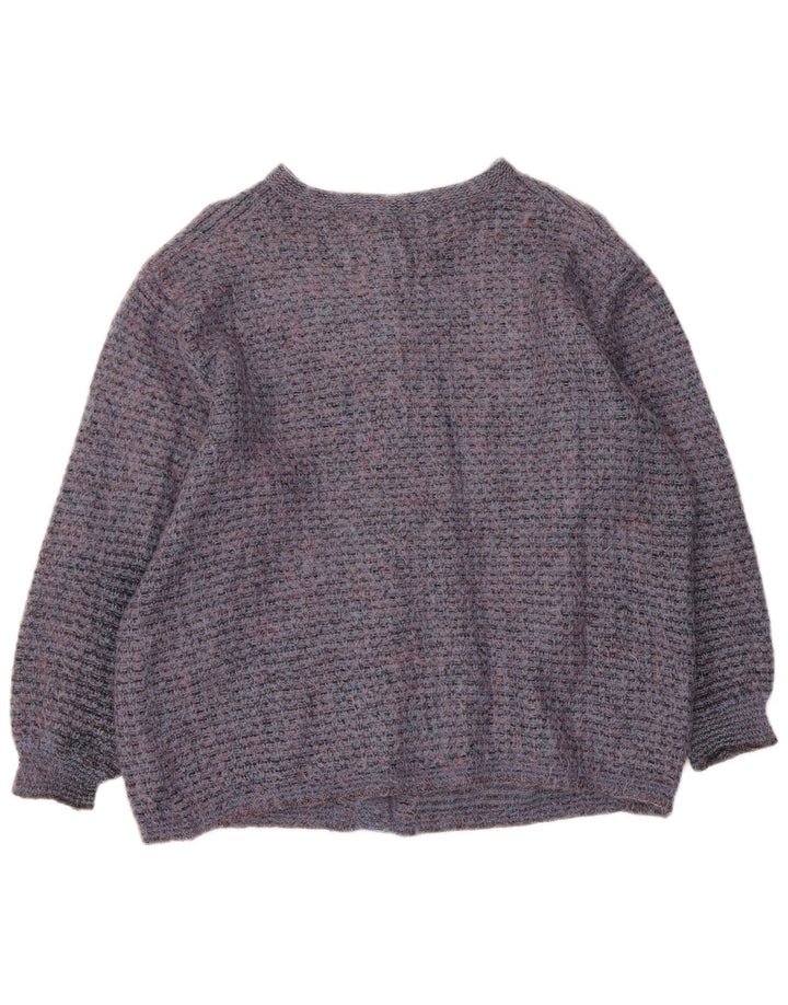 Pulover Cardigan Vintage pentru femei UK 16 Large Blue