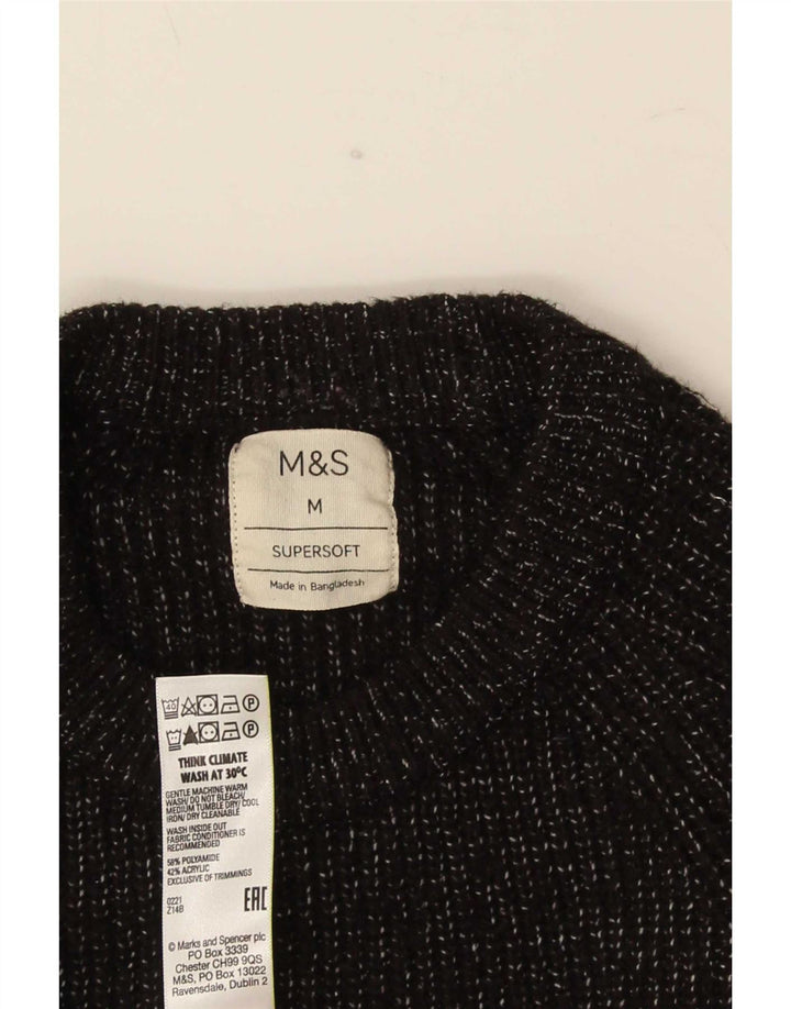 Pulover Marks & Spencer pentru bărbați, cu gât roșu, mijlociu, negru