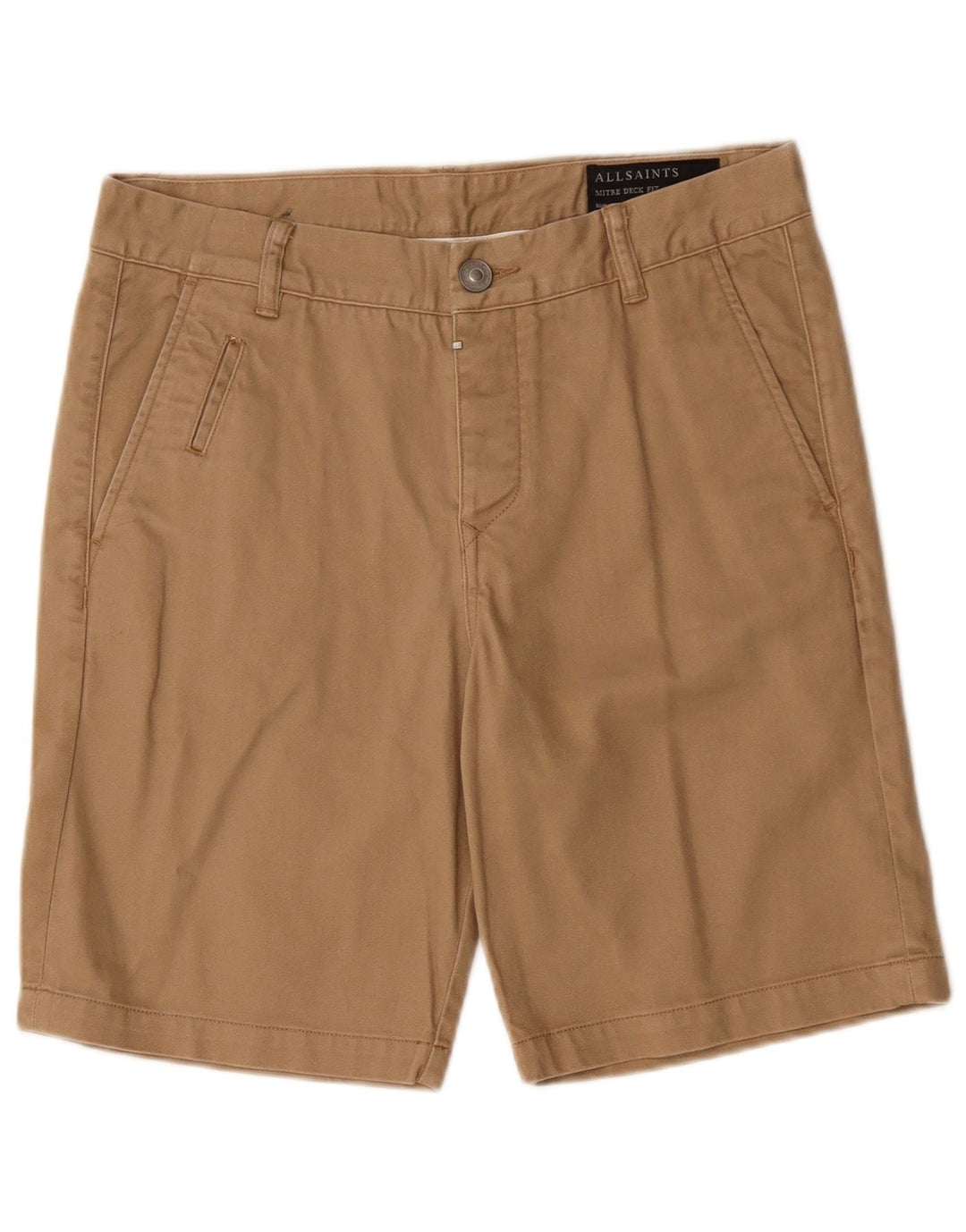 Pantaloni scurți chino pentru bărbați All Saints W30, bumbac mediu bej