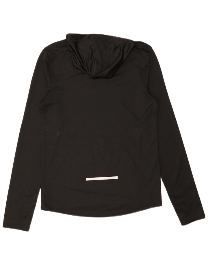 Russell Athletic Top pentru bărbați cu mânecă lungă UK 34/36 Poliester negru mic
