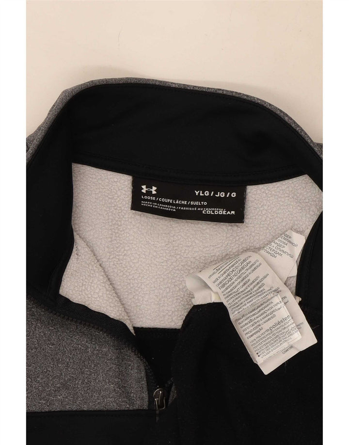 Trening Under Armour pentru băieți Cold Gear Pullover Top 11-12 ani mare, gri