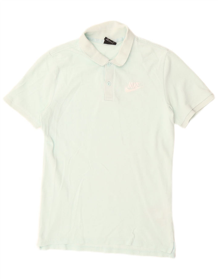 Tricou polo Nike pentru bărbați, bumbac turcoaz mic