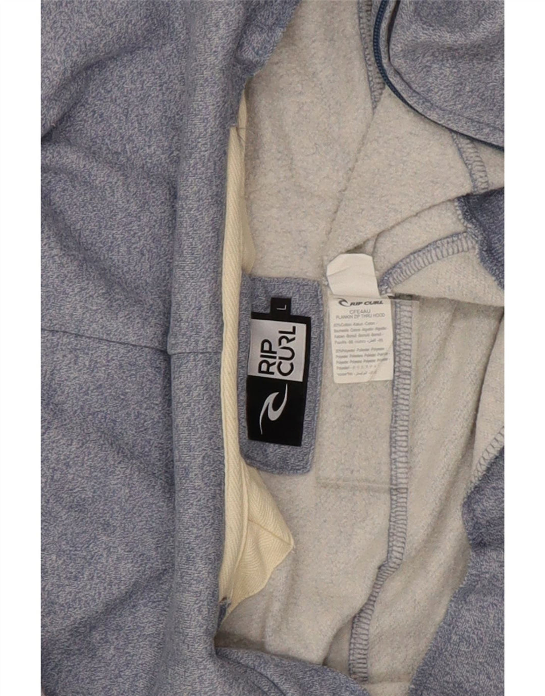 Pulover Rip Curl pentru bărbați, cu fermoar, bumbac, albastru