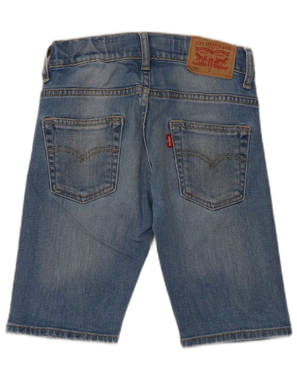 Pantaloni scurți Levi's Boys 511 Slim Denim 9-10 ani W24 Bumbac albastru