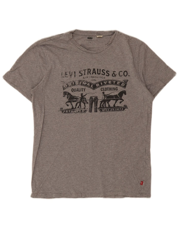 Tricou grafic pentru bărbați Levi's Top Medium Gri Pete
