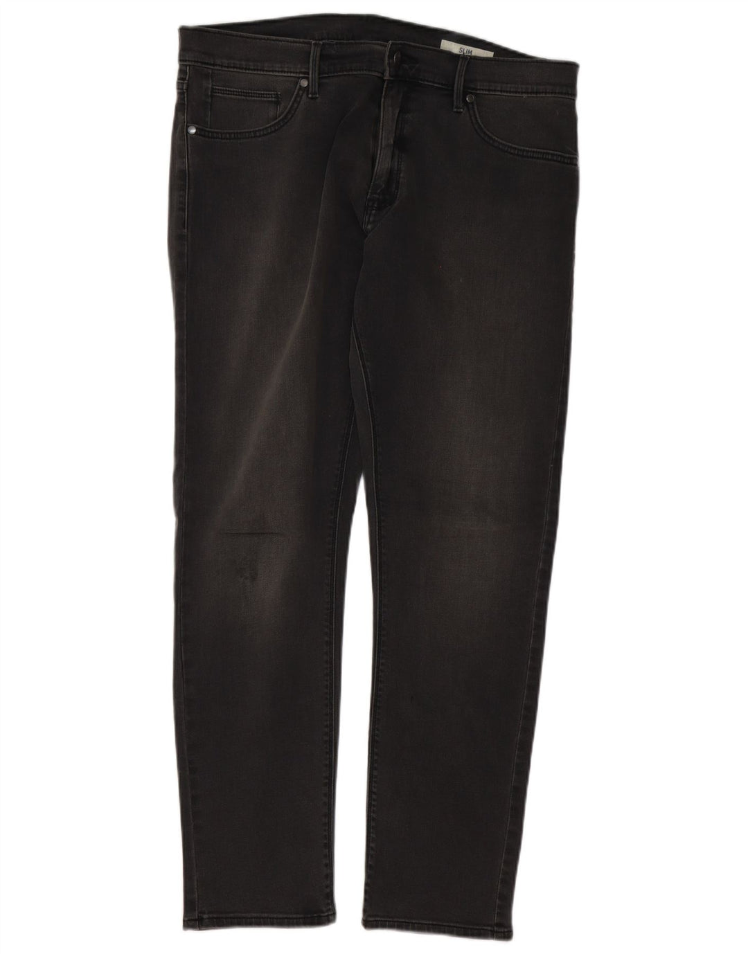 Blugi slim pentru bărbați Marks & Spencer W36 L31 bumbac gri
