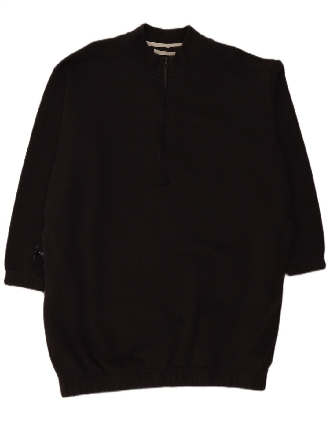 Rochie pulover pentru femei ADIDAS, supradimensionată, cu fermoar, cu gât, UK 24/26 2XL, gri